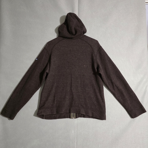 VTG Patagonia Womens Brown Acrylic Blend Full Zip Hoodie Size Large - Picture 8 of 12